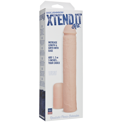 Насадка на член утолщающая Doc Johnson Xtend It Kit White - фото