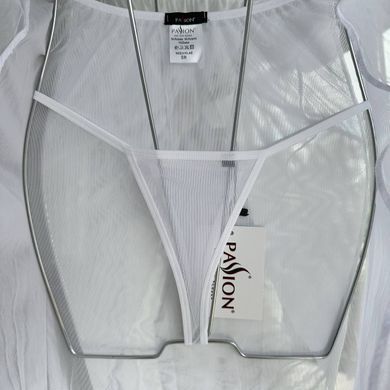 Прозрачная сорочка и трусики Passion JANET CHEMISE white S/M