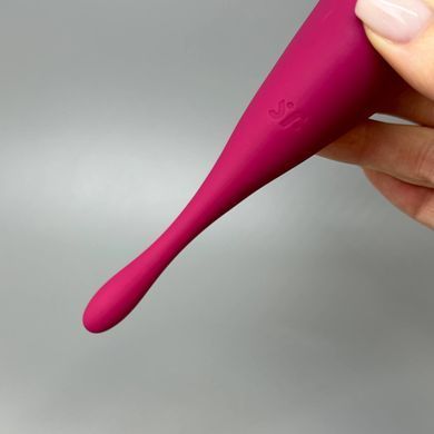 Satisfyer Twirling Pro+ dark red - вакуумний смарт-вібратор  - фото