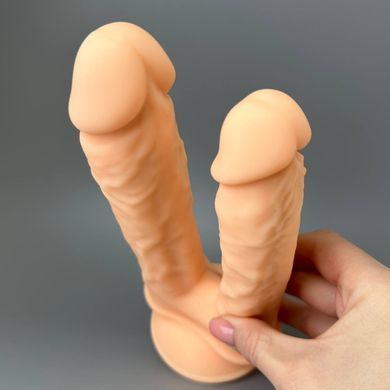 Фаллоимитатор двойной SilexD Double Gusto Flesh Model 1 (17,5 см и 19,5 см) - фото