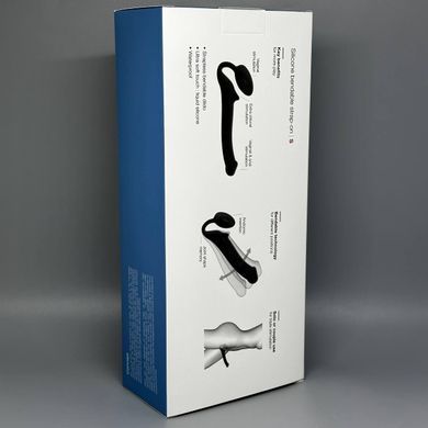 Страпон безременной Strap-On-Me Black S (длина 15,5 см; диаметр 2,7 см) - фото
