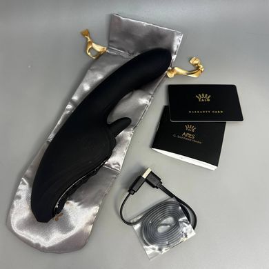 Смарт вибратор-кролик с подогревом Zalo Ares Obsidian Black черный - фото