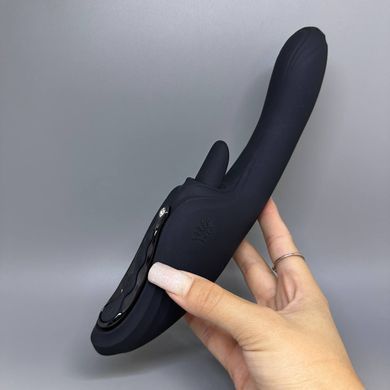 Смарт вибратор-кролик с подогревом Zalo Ares Obsidian Black черный - фото