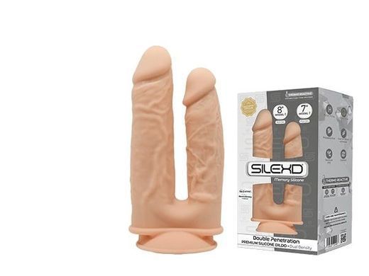 Фаллоимитатор двойной SilexD Double Gusto Flesh Model 1 (17,5 см и 19,5 см) - фото