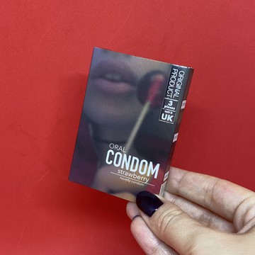 Презервативи EGZO зі смаком (3 шт) полуниця - фото