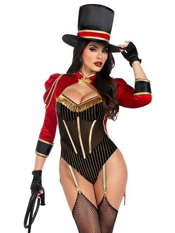 Эротический костюм циркачки Leg Avenue Ravishing Ringmaster Bodysuit S