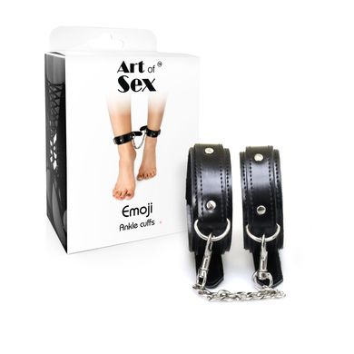 Поножи Art of Sex Legcuffs Emoji черные