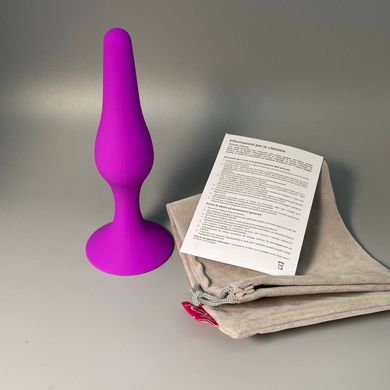 Анальная пробка MAI Attraction Toys №35 Purple - 3,8 см - фото