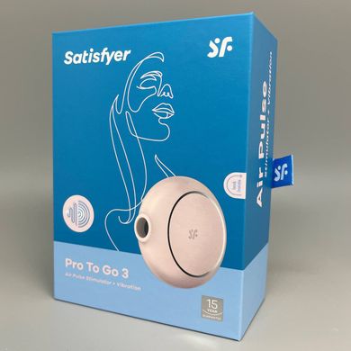 Вакуумный клиторальный вибростимулятор Satisfyer Pro To Go 3 Rose - фото