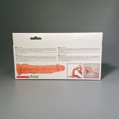 Довгий фалоімітатор Real Body Real Justin Flesh (21,5 см) (м'ята упаковка, товар в цілісності) - фото