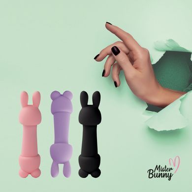 Клиторальный стимулятор с 2 насадками FeelzToys Mister Bunny розовый - фото