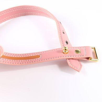 Ошейник с поводком LOCKINK SEVANDA Love Heart Butterfly Leather Collar Set Pink - фото
