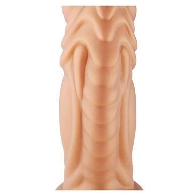 Фаллоимитатор для секс-машин Hismith Slightly Curved Silicone Dildo Monster Series, Телесный