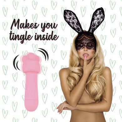 Клиторальный стимулятор с 2 насадками FeelzToys Mister Bunny розовый - фото