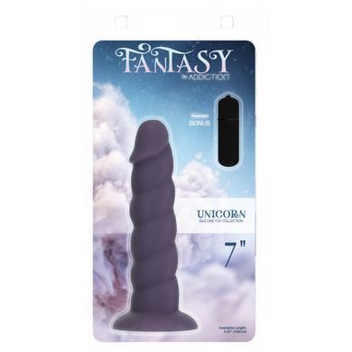 Фаллоимитатор ADDICTION Fantasy Unicorn Dildo 7&rdquo; Purple (17,8 см) - фото