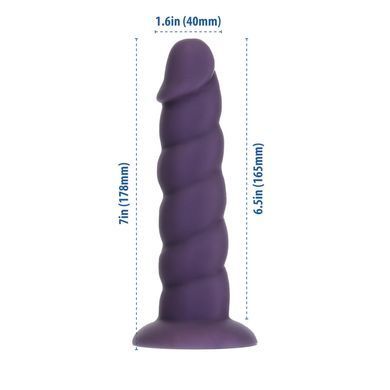 Фаллоимитатор ADDICTION Fantasy Unicorn Dildo 7&rdquo; Purple (17,8 см) - фото