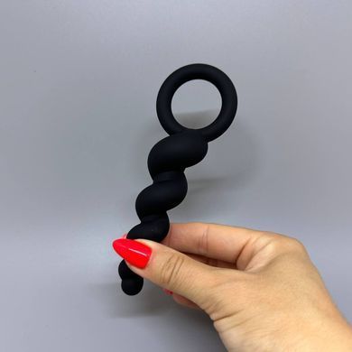 Satisfyer Plugs - набір анальних іграшок чорний (пом'ята упаковка) - фото