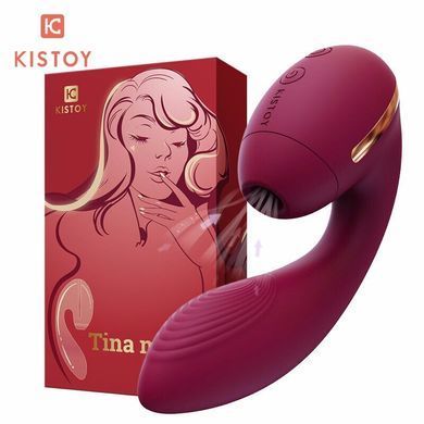 Вакуумний вібратор KissToy Tina Mini Violet - фото