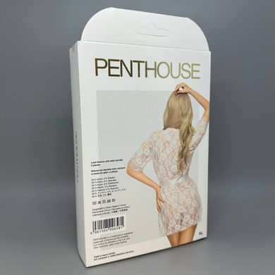 Комплект пеньюар та стрінги Penthouse Sweet Retreat White XL