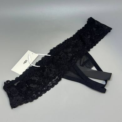 Трусики с доступом Obsessive 837-THC-1 crotchless thong S/M черные