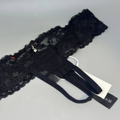 Трусики с доступом Obsessive 837-THC-1 crotchless thong S/M черные