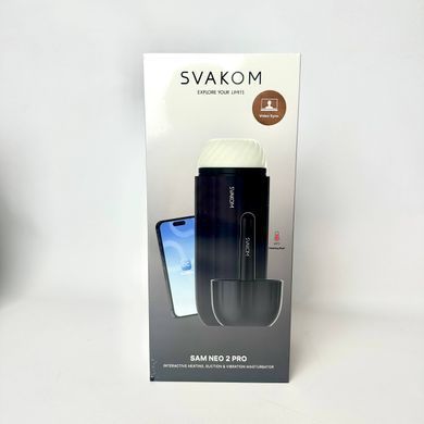 Svakom Sam Neo 2 Pro - інтерактивний смарт-мастурбатор з підігрівом, вібрацією та посмоктуванням - фото