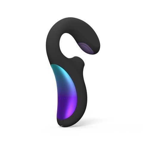 LELO Enigma Double Sonic Black - ультразвуковий смарт-вібратор чорний - фото