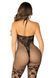 Бодистокинг Leg Avenue Seamless Net and Lace Lingerie Jumpsuit OS Black - фото товара