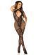 Бодистокинг Leg Avenue Seamless Net and Lace Lingerie Jumpsuit OS Black - фото товара
