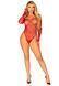 Эротическое боди Leg Avenue Crystalized fishnet bodysuit Red OS