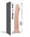 Насадка для страпона Strap-On-Me Dual Density Dildo Flesh L (довжина 19 см, діаметр 3,7 см) (пом'ята упаковка) - фото товару