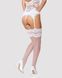 Чулки под пояс Obsessive 810-STO-2 stockings white L/XL - фото товара