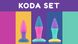Набір анальних пробок PMV20 Koda Butt Plug Set 3шт. (3 см; 4 см; 5 см) - фото товару
