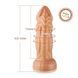 Фаллоимитатор для секс-машин Hismith Slightly Curved Silicone Dildo Monster Series, Телесный