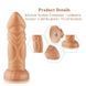 Фаллоимитатор для секс-машин Hismith Slightly Curved Silicone Dildo Monster Series, Телесный