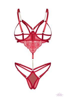 Эротическое боди Obsessive Matildea crotchless teddy S/M