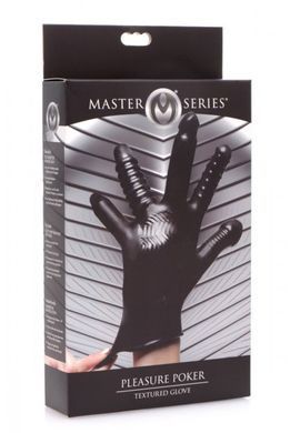 Перчатка для фингеринга Master Series Pleasure Poker Textured Glove