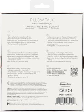 Pillow Talk Racy - вібратор для точки G Pink (м'яте паковання) - фото