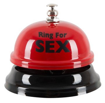 Дзвінок настільний RING FOR SEX бордовий