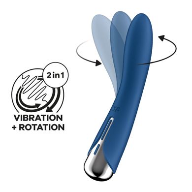 Satisfyer Spinning Vibe 1 Blue - вібратор для точки G з ротацією - фото