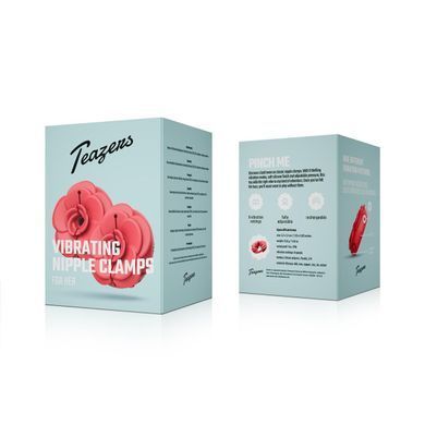 Затискачі для сосків з вібрацією Teazers Vibrating Nipple Clamps - фото
