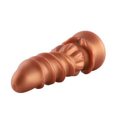 Фаллоимитатор для секс-машин Hismith Spiral Grain Silicone Dildo Monster Series, Телесный