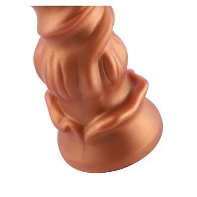Фаллоимитатор для секс-машин Hismith Spiral Grain Silicone Dildo Monster Series, Телесный