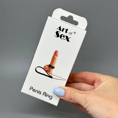Кольцо для пениса Penis Ring с шипами и поводком