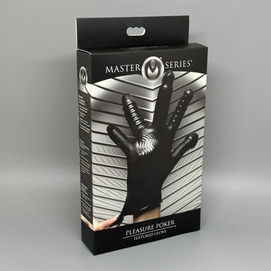 Перчатка для фингеринга Master Series Pleasure Poker Textured Glove