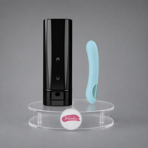 Набір для віртуального сексу для пари Kiiroo Onyx+ and Pearl 2+ Couple Set Turquoise