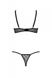 Комплект белья Passion MARINA SET WITH OPEN BRA black S/M - фото товара