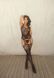 Бодистокинг с имитацией чулок Leg Avenue Jacquard net bodystocking OS Black - фото товара