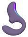 LELO Enigma Double Sonic Cyber Purple - ультразвуковий смарт-вібратор фіолетовий - фото товару