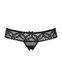 Трусики с доступом Obsessive 837-THC-1 crotchless thong L/XLчерные